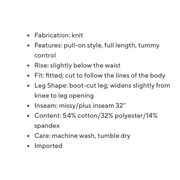 Women With Control Tummy Control St Tropez Twill Bootcut Pants 18W Honey A553814 - Picture 12 of 13